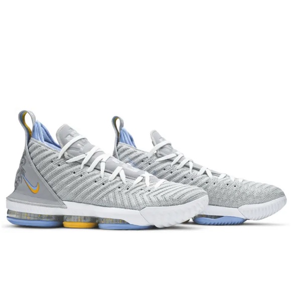 Nike LeBron 16 'MLPS' - 2019 - Size 10.5 - Gray and Yellow Athletic Sneakers - Picture 1 of 5